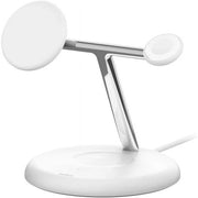 Belkin Wiz023ttwh 3-in-1 Wireless MagSafe Charging Stand, White