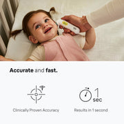 Braun ThermoScan 4+ Connect Ear Thermometer, Bluetooth Enabled, Digital Display, Fast 1-Second Reading, White, 94691531