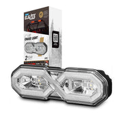 Type S LM534619 Elevate Series 7-Inch LED Chase Light, DOT Compliant, 5 Light Modes, Waterproof Die-Cast Aluminum, Surface & Tube Mounting Kit, Universal Fit for Trucks Jeeps UTVs SUVs