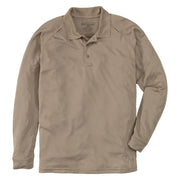 5.11 Tactical Performance Long-Sleeve Polo Shirt for Men - Silver Tan - XL
