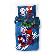 Jay Franco & Sons JF19644WMCD Marvel Spidey Amazing Friends Kids 2 Piece Reversible Comforter Set, Twin/Full Multicolor
