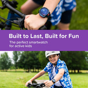 myFirst Fone R2 Kids Smartwatch Phone with Real-Time GPS Tracking, Two-Way Video Calls, SOS Button, 1.3-Inch AMOLED Display, 5MP Camera, Heart Rate Monitor, Music Player, Acai Purple