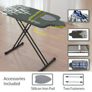 KDJ HOME LW5420 Slieton Extra Large Ironing Board with Hang Rail, 20-Inch Wide