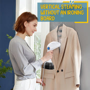 LOHEER Steamer for Clothes  1350W Portable Handheld Garment Steamer  400ml Water Tank  White/Black