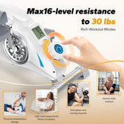 MERACH Under Desk Bike Pedal Exerciser Indoor Silent Elliptical Machine for Legs and Mini Foot Pedal Exercise Bike