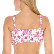 Betsey Johnson Women's Bikini Top, L, Pink - 84% Nylon
