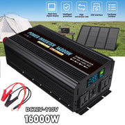 DFITO Power Inverter, 12V DC to 110V AC, 8000W Continuous, 16000W Surge, Modified Sine Wave, LCD Display