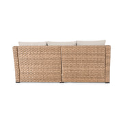 Better Homes & Gardens River Oaks Outdoor Sofa Set with 2 Nesting Tables, Beige, Steel Frame, Weather Resistant BH5736262711032