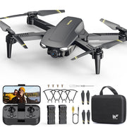 Wefone WF11 Drone w/Camera for Kids 8-12, WF11 1080P Foldable Quadcopter w/FPV Transmission, 2 Batteries, Black