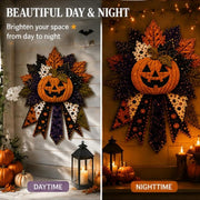 DIY Quilted Halloween Pumpkin Door Hanger Kit, Beginner Sewing Craft for Adults, Seasonal Wall Decor with Ghost and Witch Motifs