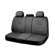 ADC Solutions Auto SC534507 Drive Full Faux Leather Rear Bench Seat Cover Black Universal Fit 50-55 in