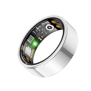 LivUp LU-SMTRNG-500 Smart Ring, Silver, Size 8, Fitness Tracking, Smart Notifications