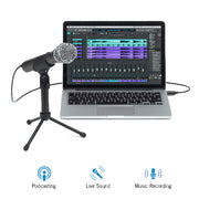 Samson SAQ2U Q2U Handheld Dynamic USB Microphone with HP20 Headphones
