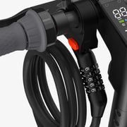 Segway-Ninebot 5-Digit Combination Cable Lock, Black, Large, 4ft Vinyl Coated Steel Cable, 20.40.0007.00