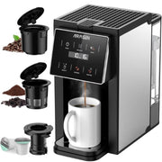 AIRMSEN 3 in 1 Single Serve Coffee Maker with Grinder - BPA-Free
