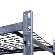 Stronghold Garage Heavy Duty 4-Shelf Rack with Metal Wire Decking - Material: Steel