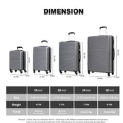 Tripcomp 23077 Hardside Luggage Set,Carry-on 3Piece with Spinner Wheels Beige