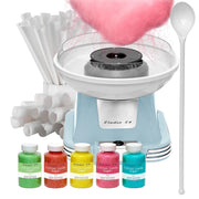 Studio 54 Retro Cotton Candy Maker with 5 Floss Sugar Jars, 50 Paper Cones, 400W Motor, Easy Cleanup, Durable Pink Design MS01254_PNK-AZ
