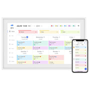 Blackview P15 Digital Wall Calendar, 15.6 Inch Touchscreen, Multi-Platform Sync, Family Organizer, White