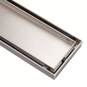 Signature Hardware ZA3-G17-28-ORB Brushed SS Rectangular Shower Drain-28