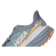 HOKA Stinson ATR 7 Running Shoes for Women - Grey/Tangerine - 9.5M