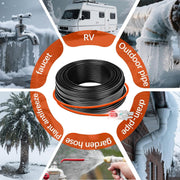 Rylpoint Heat Tape for Water Pipes and Roof Snow De-Icing, Self-Regulating 120V 8W/ft, 160FT