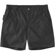 Carhartt Women's Rugged Flex Canvas Work Shorts, Black, Size W10, 105730-N04-10