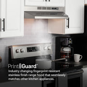 Broan Nutone 4130SF Cabinet Range Hood, Stainless Steel Finish