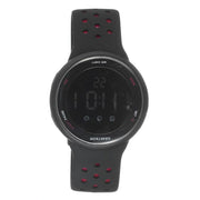 Armitron Sport Digital Wristwatch, Unisex, Black Resin Case, Reverse LCD Display, Chronograph, Silicone Strap, Water Resistant 100 Meters, Model 40/8423BRDTB