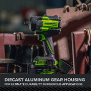 Greenworks IW5800A3 Pro PowerAll 24V Brushless Cordless Impact Wrench, 1/2 in, 750 ft-lb Breakaway Torque, Compact, Tool Only, IW5800A3