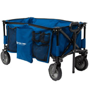Ozark Trail TR-21727P Quad Fold Camping Wagon with Telescoping Handle, Blue