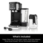 Ninja CFP101 Single-Serve DualBrew Hot & Iced Coffee Maker, Black/Stainless Steel