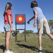 EastPoint Sports 1-1-11150-AA001 Axe Throwing & Lawn Darts Target Game Set W/3 Axes & 4 Darts
