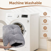 KSIIA Washable Dog Bed with Premium Plush Fabric, Balanced Fiber Filling, Non-Slip Bottom, Machine Washable, XLarge, 41in