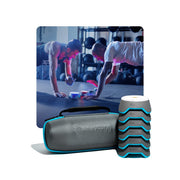 Blazepod Reaction Training Platform Trainer Kit with 6 Color-Coded Pods, Charging Base, Carrying Case, Black, 212402