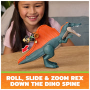 Spin Master PAW Patrol Dino Movie Rise & Roll Dino Playset with Rex and Spinosaurus Figures, Multicolor, Ages 3+, 6076188