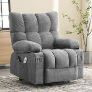 JONPONY XL-B1268LM-X  Power Lift Recliner Chair for Elderly with Heat and Vibration Massage, Grey