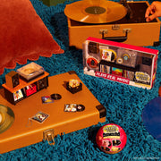 MGA Entertainment Miniverse Real Music Record Player, Mini Playable Vinyl with Classical Rock Remix, Retro Design, Collectible Toy for Ages 8+, 254249