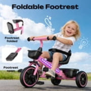 JoyStone 2-in-1 Toddler Tricycle, Kids Trike with Parent Push Handle, Upgraded-Pink - Material: ABS