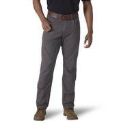 Wrangler Riggs Workwear Men's Utility Pants, Pinstripe Gray, Straight Leg, Regular Fit, Durable Cotton-Spandex Blend, Multiple Pockets, 38W x 36L, 3W031PG
