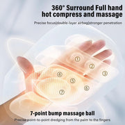 Cotsoco MA315W Hand Massager with Heat and Dual-Airbag Compression, Manicure-Safe, Ergonomic Full-Hand Fit, White