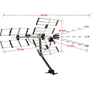FIVE STAR FSA-6828NK-HYW Advanced Yagi Outdoor TV Antenna, Retail Packaging, with 40' Cable, UHF