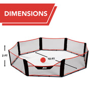 Penn Portable Gaga Ball Pit, 10ft Wide, Includes Inflatable Ball, Pump, Carry Bag