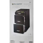 Space Solutions 17056 3-Drawer Accessory File, Black