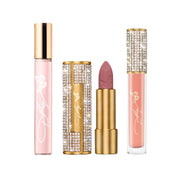 Dolly Parton Scent From Above Travel Spray Gift Set with Rosebud Lipstick and Rose Petal Lip Gloss, Vegan, Paraben-Free