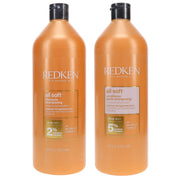 Redken All Soft Shampoo 33.8 oz & All Soft Conditioner 33.8 oz Combo Pack
