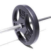 Athletic Works SP50S 50LB Cast Iron Standard Weight Plate Set, 2x25LB,1-inch Holes Fit Standard Sized Bar