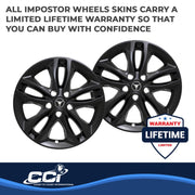 Coast to Coast Accents IWCIMP406BLK Impostor Wheel Cover, Black
