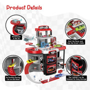 Bmag BG24-TC Race Track Set Garage Playset, Parking Garage Vehicle Playset Toys