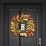 Brickcraft Harvest Wreath Brick Building Kit, 382 Pieces | DIY Autumn & Halloween Home Dcor | 2-in-1 Fall Wreath & Garland Craft | Festive Thanksgiving Decoration Gift for Kids & Adults, Ages 8+